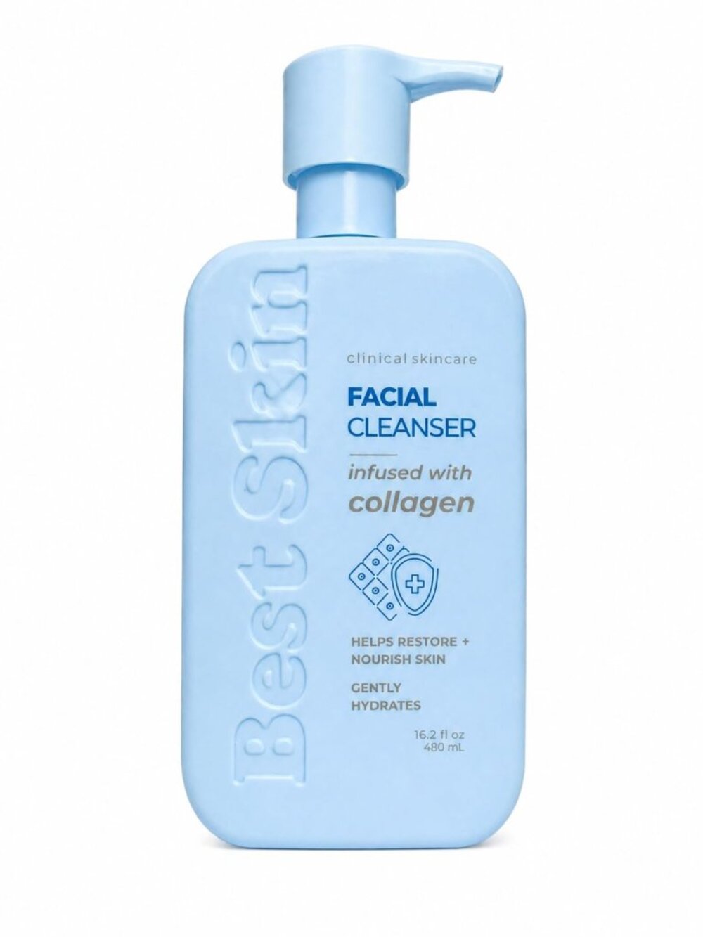 Clinical Works Collagen Facial Cleanser Hydrating Nourishing Face Wash 480ml